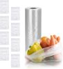 Roll of 610 Clear Produce Bags 11 x 17 Food Storage Bags on a Roll 11x17 Thickness 0.5 Mil High Density Poly Grocery Bags for Food Fruit Vegetables Me