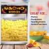 Nacho Machine Food Warmer - Steel Countertop Display Case and Merchandiser for Tortilla Chips, Peanuts, and Popcorn by Great