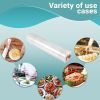 6 Rolls of Food Service Film 18" x 2000' with Cutter Box. PVC Food Wrap Film. Food Service Grade Film for Bakery; Deli; Restaurant; Kitchen. Commercia