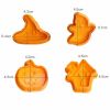 4 Pcs Halloween Cookie Cutters Biscuits Mold Pumpkin Fondant Sugarcraft Cupcake Decorating Tool DIY Mold