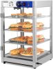 ROVSUN 3-Tier Food Warmer, 800W Commercial Food Warmer Display Electric Countertop Food Pizza Warmer with LED Lighting