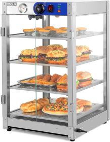 ROVSUN 3-Tier Food Warmer, 800W Commercial Food Warmer Display Electric Countertop Food Pizza Warmer with LED Lighting (Color: 4 Tier-18x 18 x29)