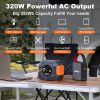 FF Flashfish 110V Portable Solar Power Station 320W Emergency Solar Generator 292Wh AC Battery Pack Charger Power Bank Camping